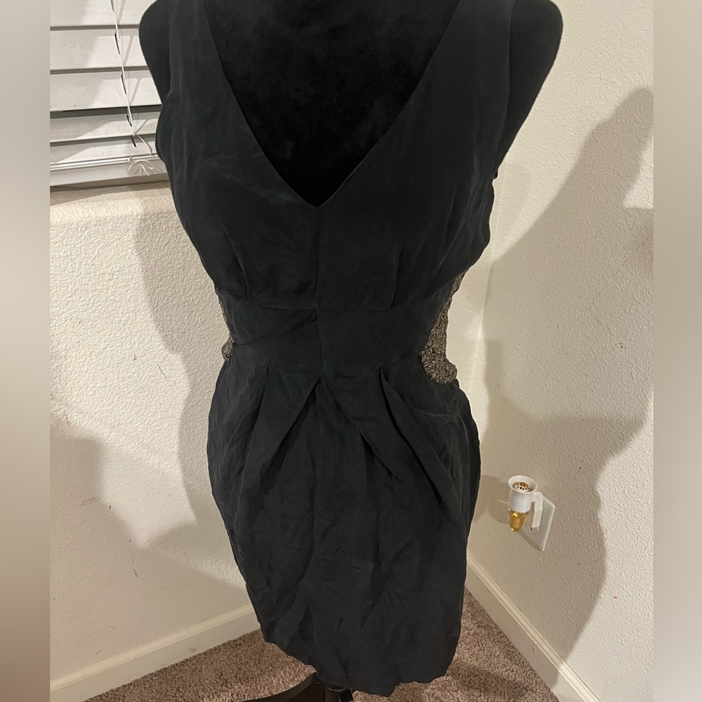 Greylin Pure Silk Cocktail‎ Dress Pleated